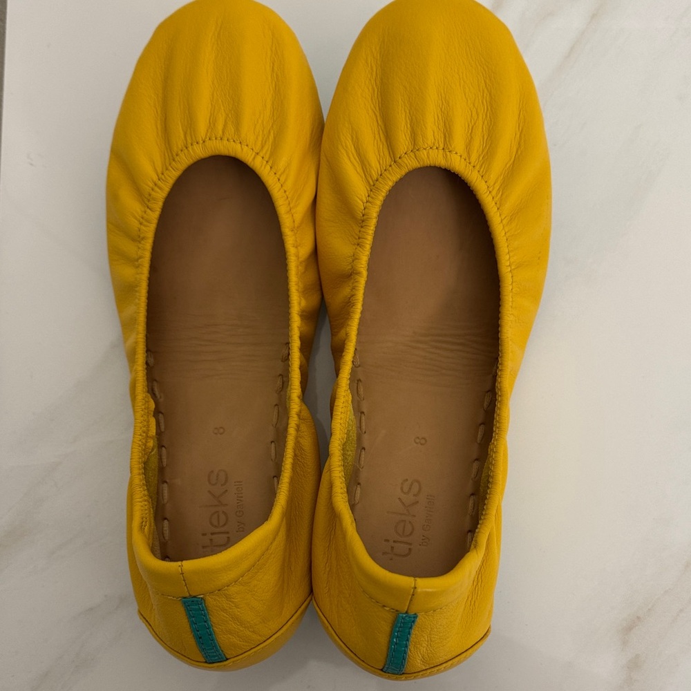 Tieks Yellow Ballet Flats - Size 8